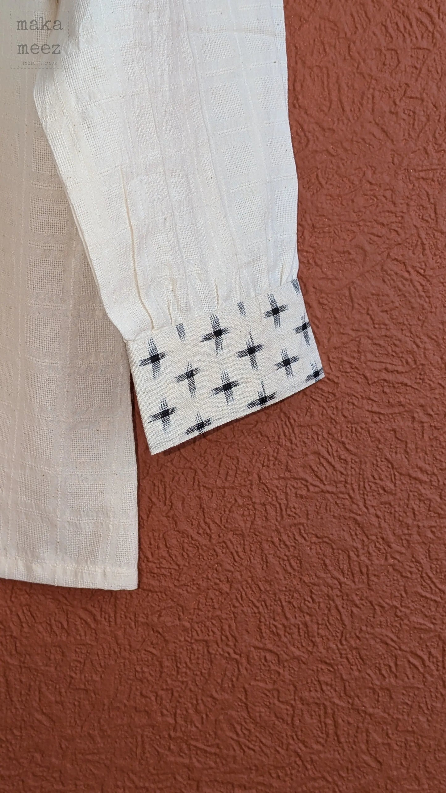 Kati Blouse - White Makameez