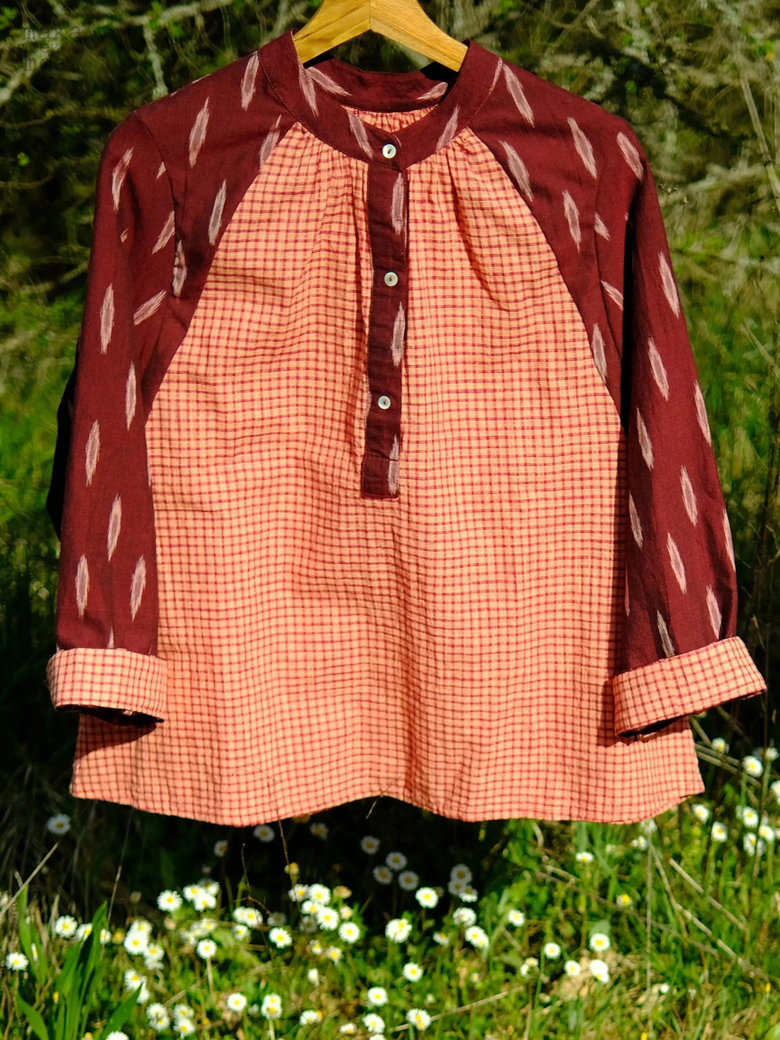 Blouse KATI 2.0 Ikat et Khadi - Makameez