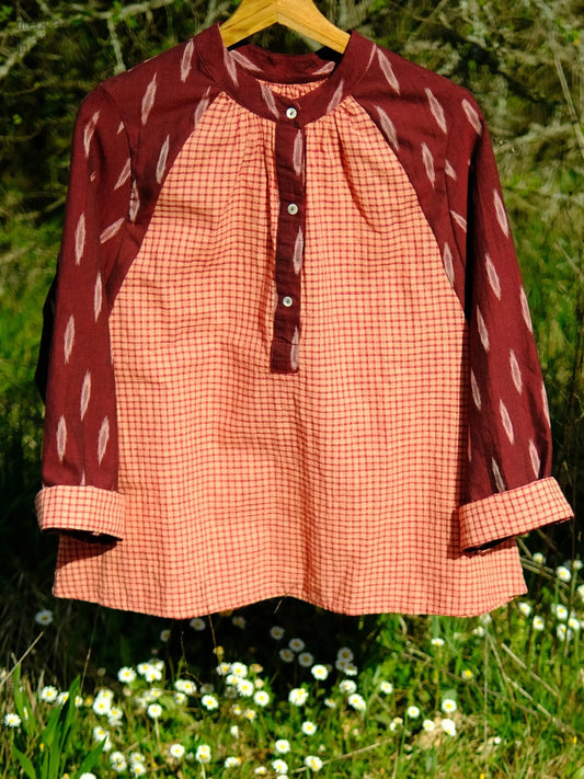 Blouse KATI 2.0 Ikat et Khadi - Makameez