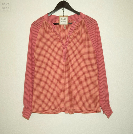 Blouse Kati 2.0 khadi carreaux et rayures
