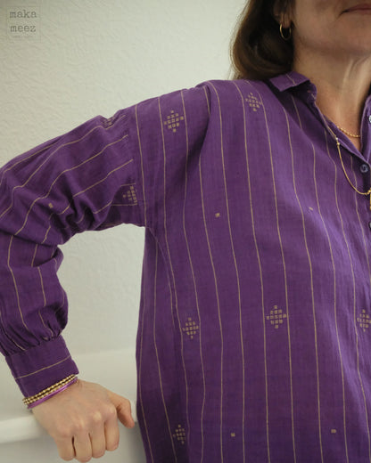 Chemise LILA Jamdani - violet    Makameez
