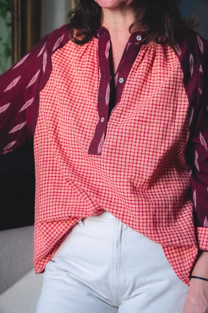 blouse femme ikat et khadi KATI 2.0